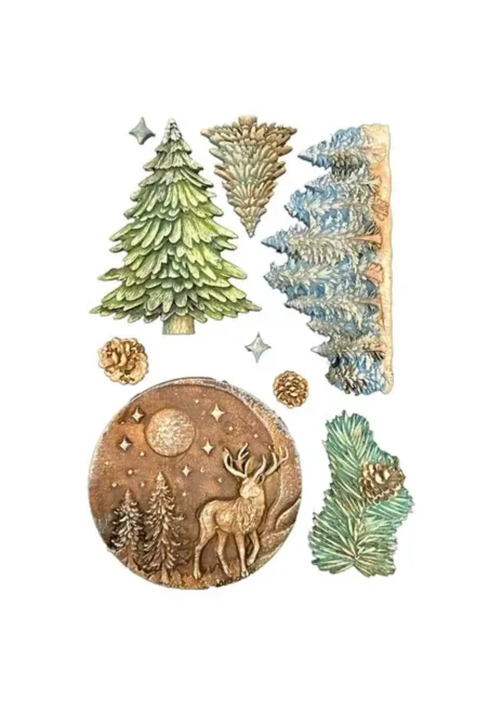 A5 Silicon Mould Christmas Winter Landscape (KACMA617)