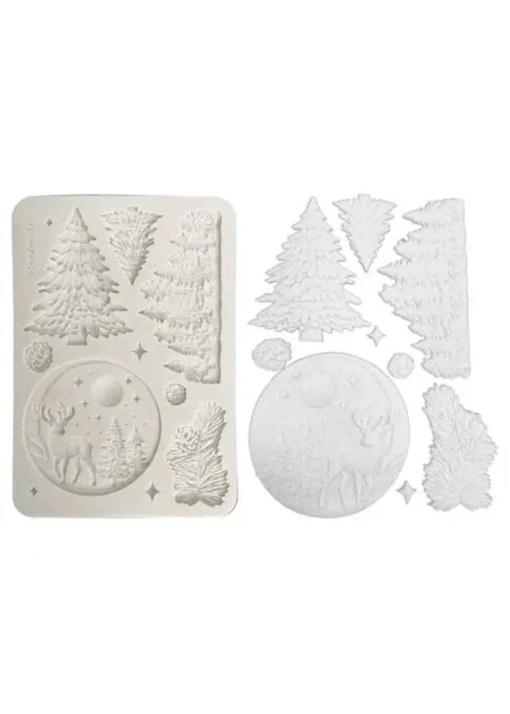 A5 Silicon Mould Christmas Winter Landscape (KACMA617)