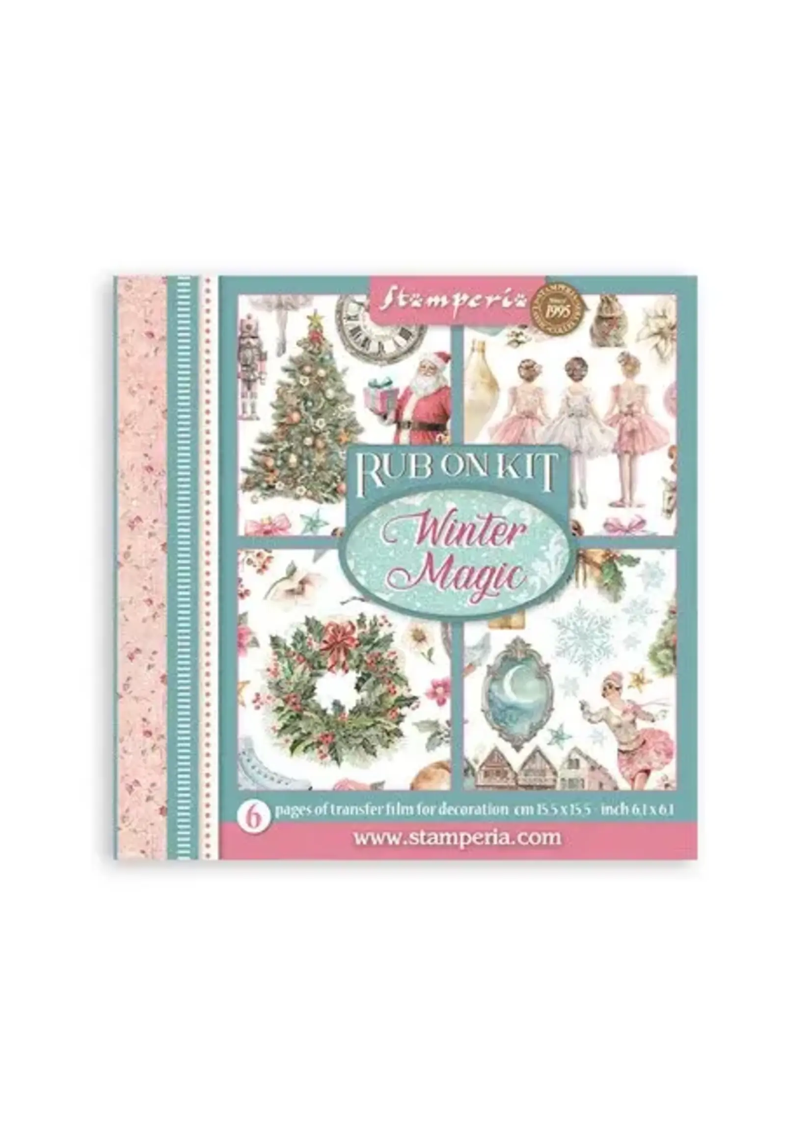 Winter Magic Rub-On 15,5x15x5cm Assortment (6pcs) (DFLRBX18)