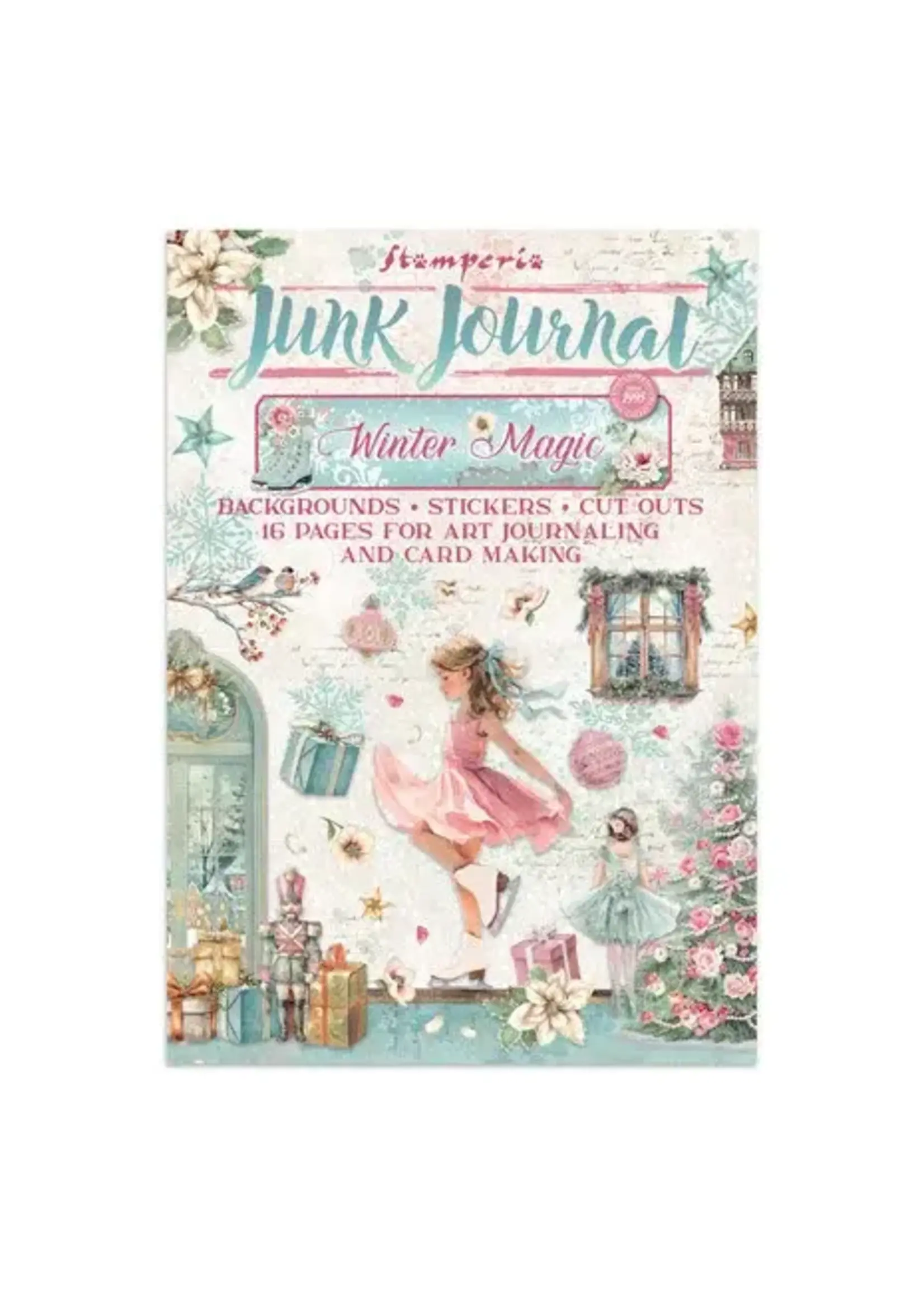 Winter Magic Junk Journal Stickers, Backgrounds, Cut-Outs (SBJK25)