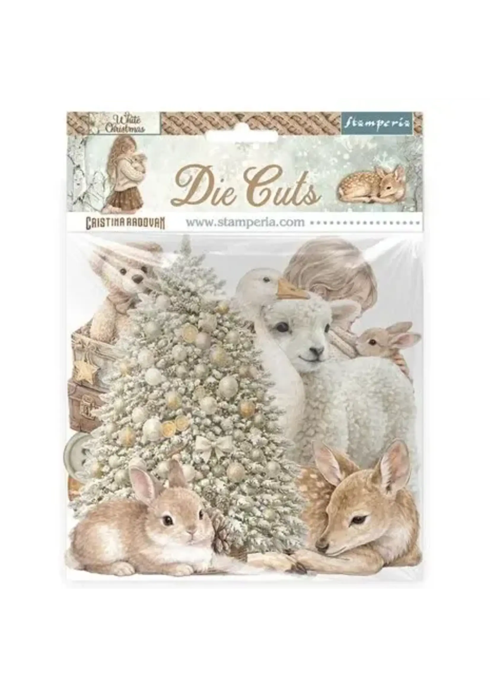 White Christmas Die Cuts Assorted by Cristina Radovan (DFLDC141)