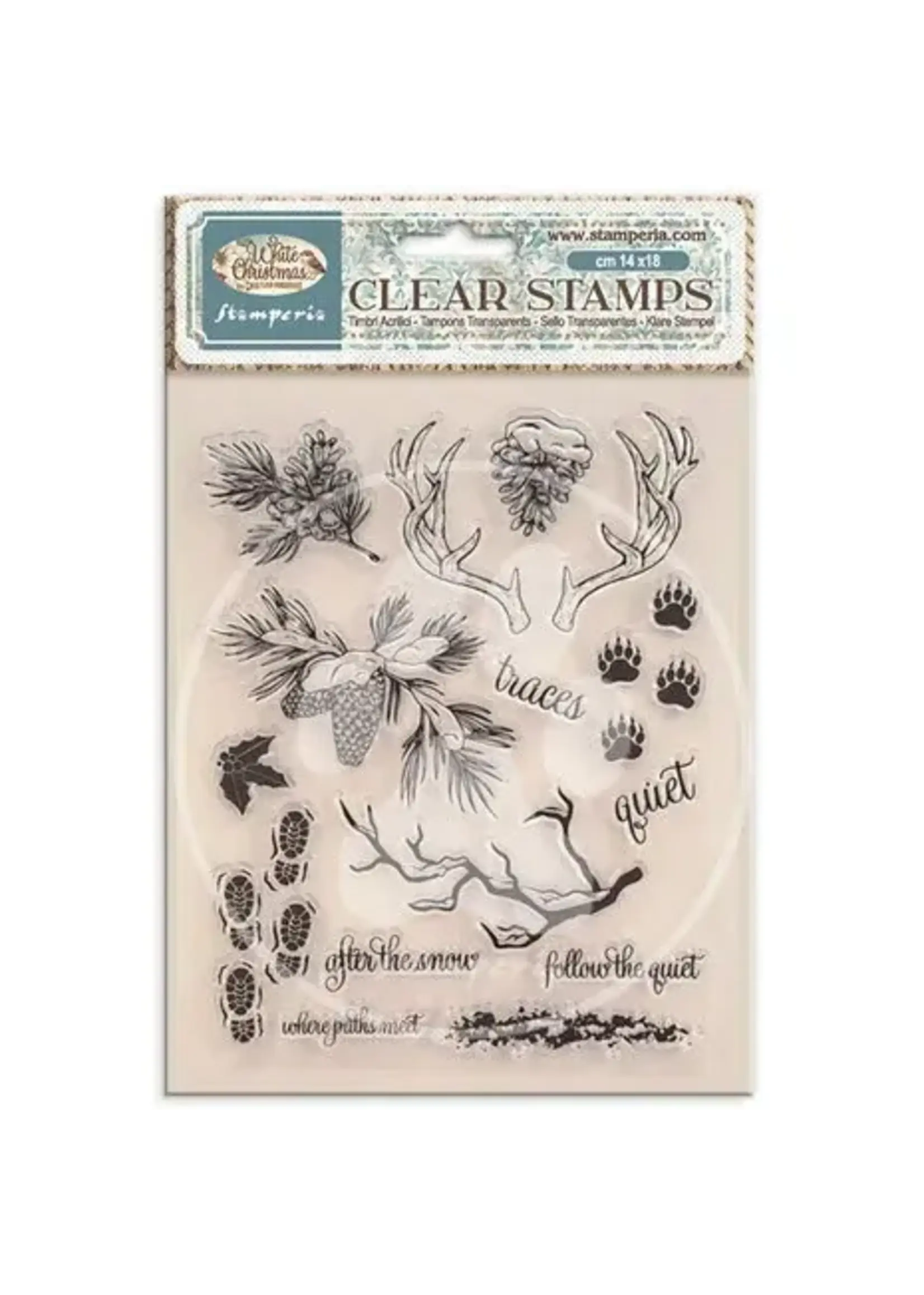 White Christmas Clear Stamps by Cristina Radovan (WTK245)
