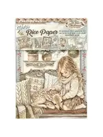 White Christmas A6 Mini Rice Paper Selection (8pcs) by Cristina Radovan (DFSA6X10)