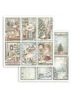 White Christmas 12x12 Inch Paper Sheet 6 cards (1pcs) by Cristina Radovan (SBB1158)