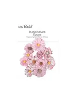 Handmade Printed Paper Flowers Mira Pink Symphony (6x10pcs) (CR110159)