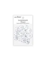 Handmade Flowers Twinkle Frosty White (6x20pcs) (CR109886)
