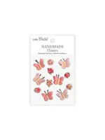 Handmade Flowers Roses & Butterflies Pink Passion (6x12pcs) (CR103308)