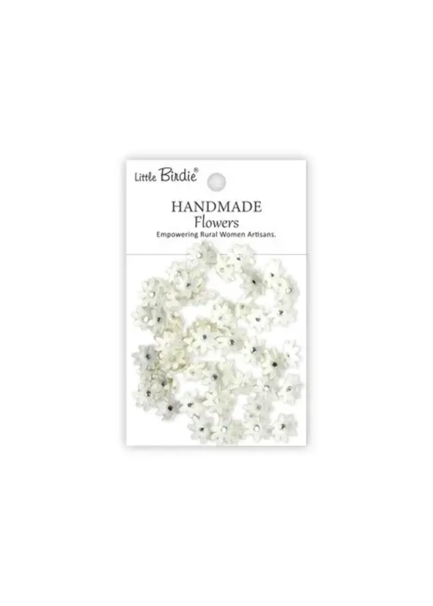 Handmade Flowers Micro Jewlled Florettes Ivory Pearl (6x60pcs) (CR109980)