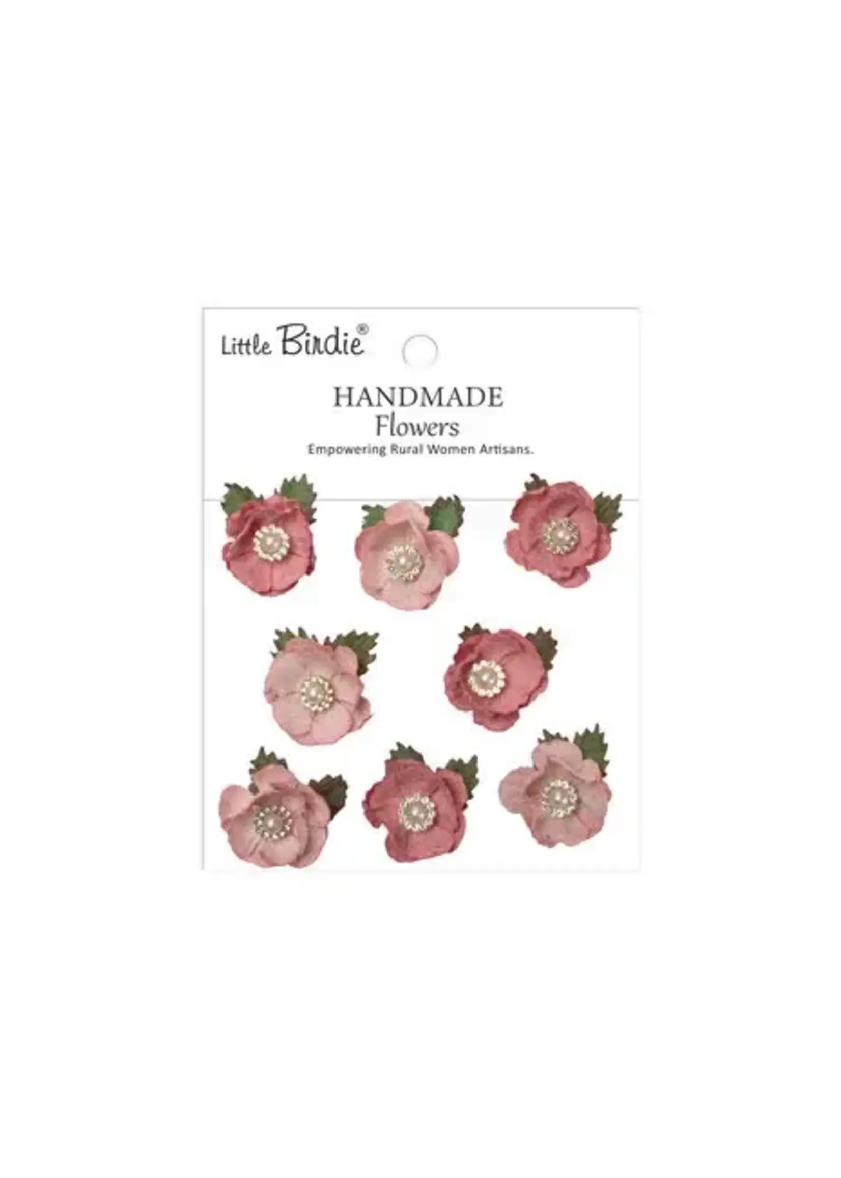Handmade Flowers Butter Cup Pink Passion (6x8pcs) (CR109914)
