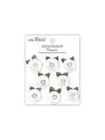 Handmade Flowers Butter Cup Frosty White (6x8pcs) (CR109910)