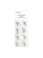 Handmade Flowers Bouquet Ivory Pearl (6x8pcs) (CR103266)