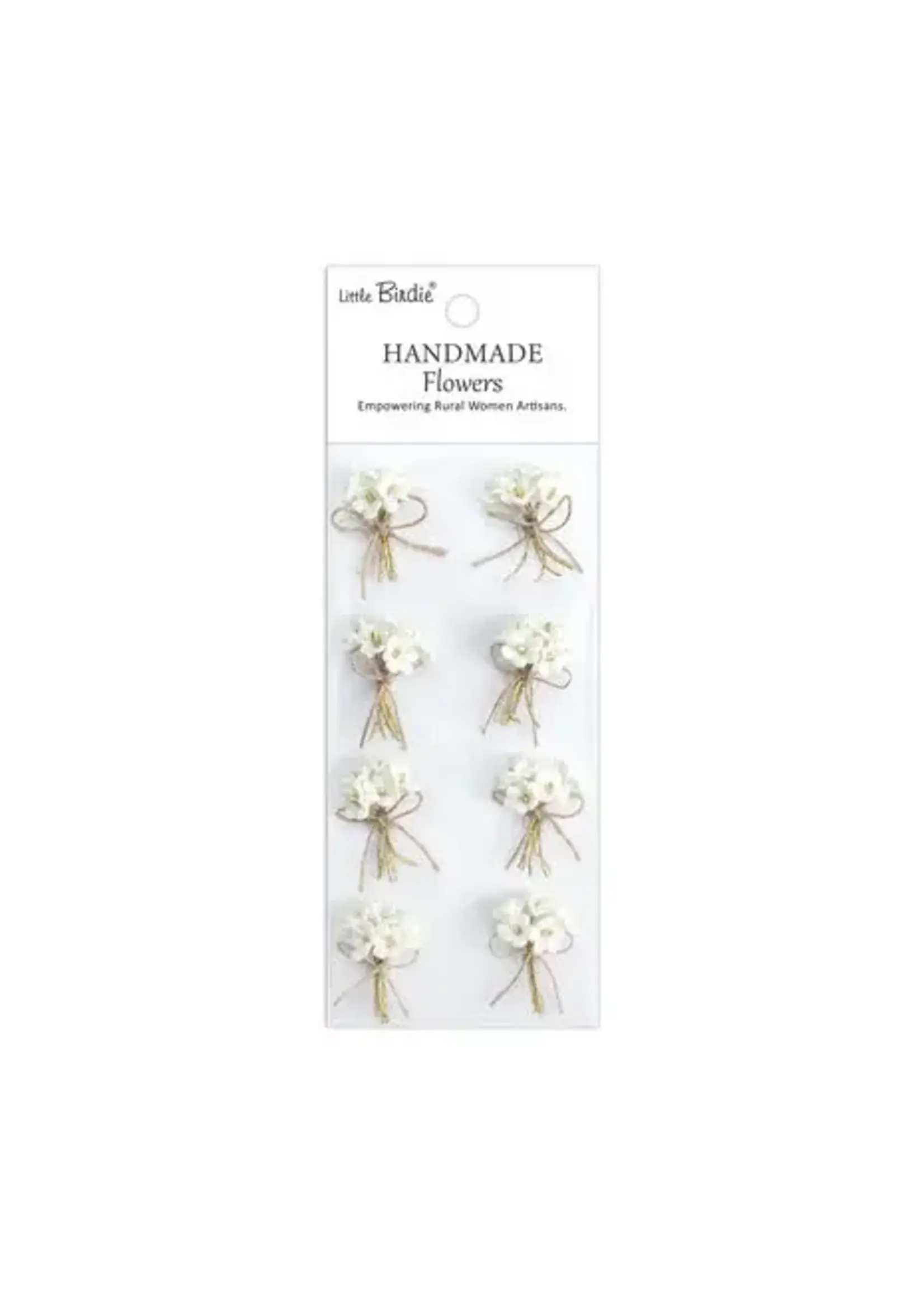 Handmade Flowers Bouquet Ivory Pearl (6x8pcs) (CR103266)