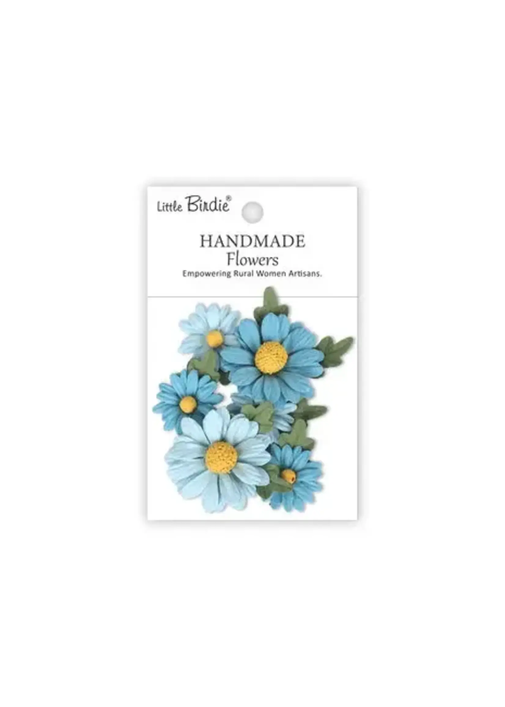 Handmade Flowers Anya Crystal Blue (6 packs x 6pcs) (CR109864)