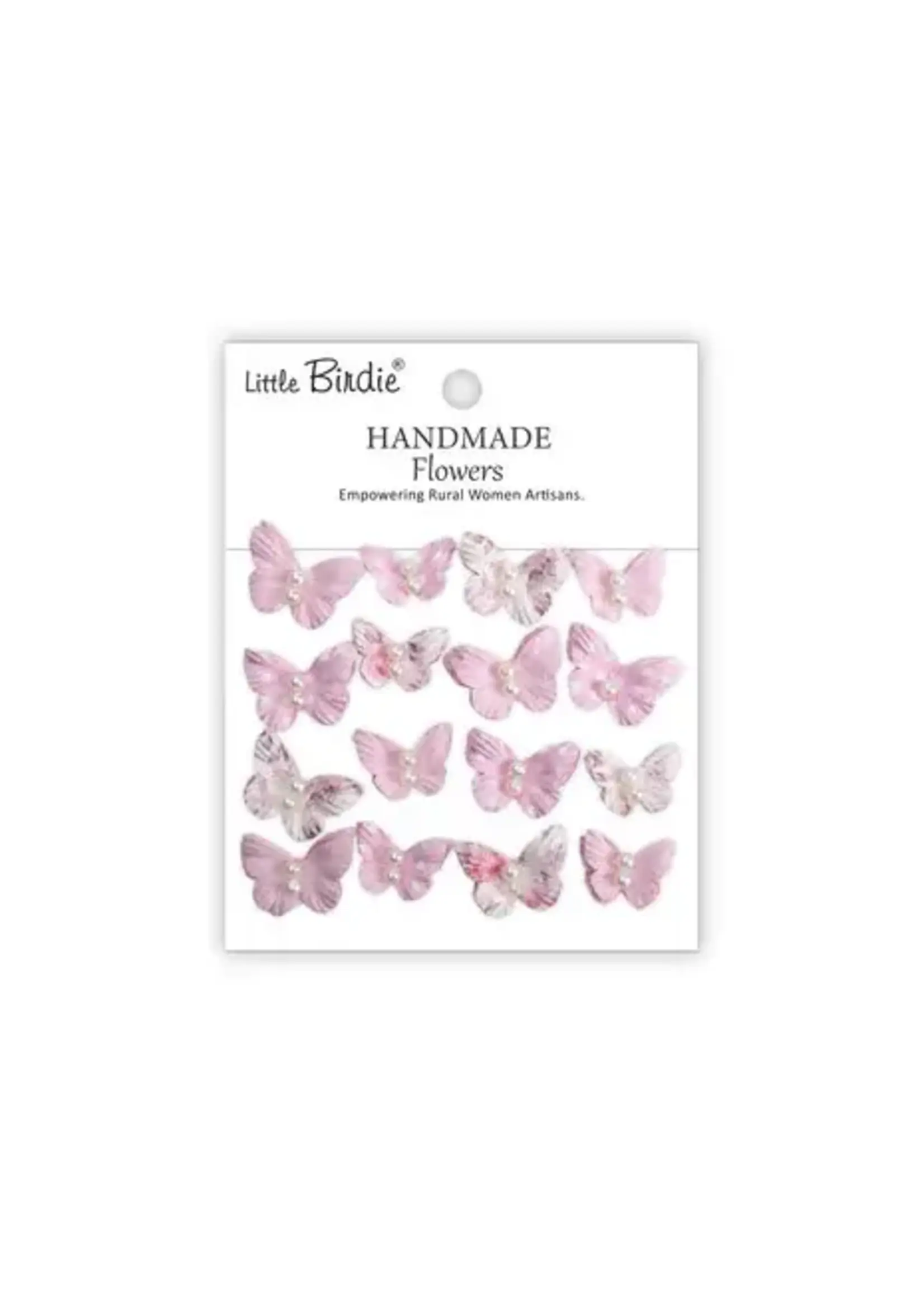 Handmade Butterflies Pearly Flutter Pink Symphony (6 packs x 16pcs) (CR110292)