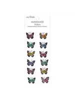 Handmade Stickers Butterfly Bling (6 packs x 12pcs) (CR110500)