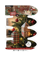 SL-CC-GBPP490 - StudioLight Cadeaudoos Papierblok – House Box Cottage Christmas nr. 490