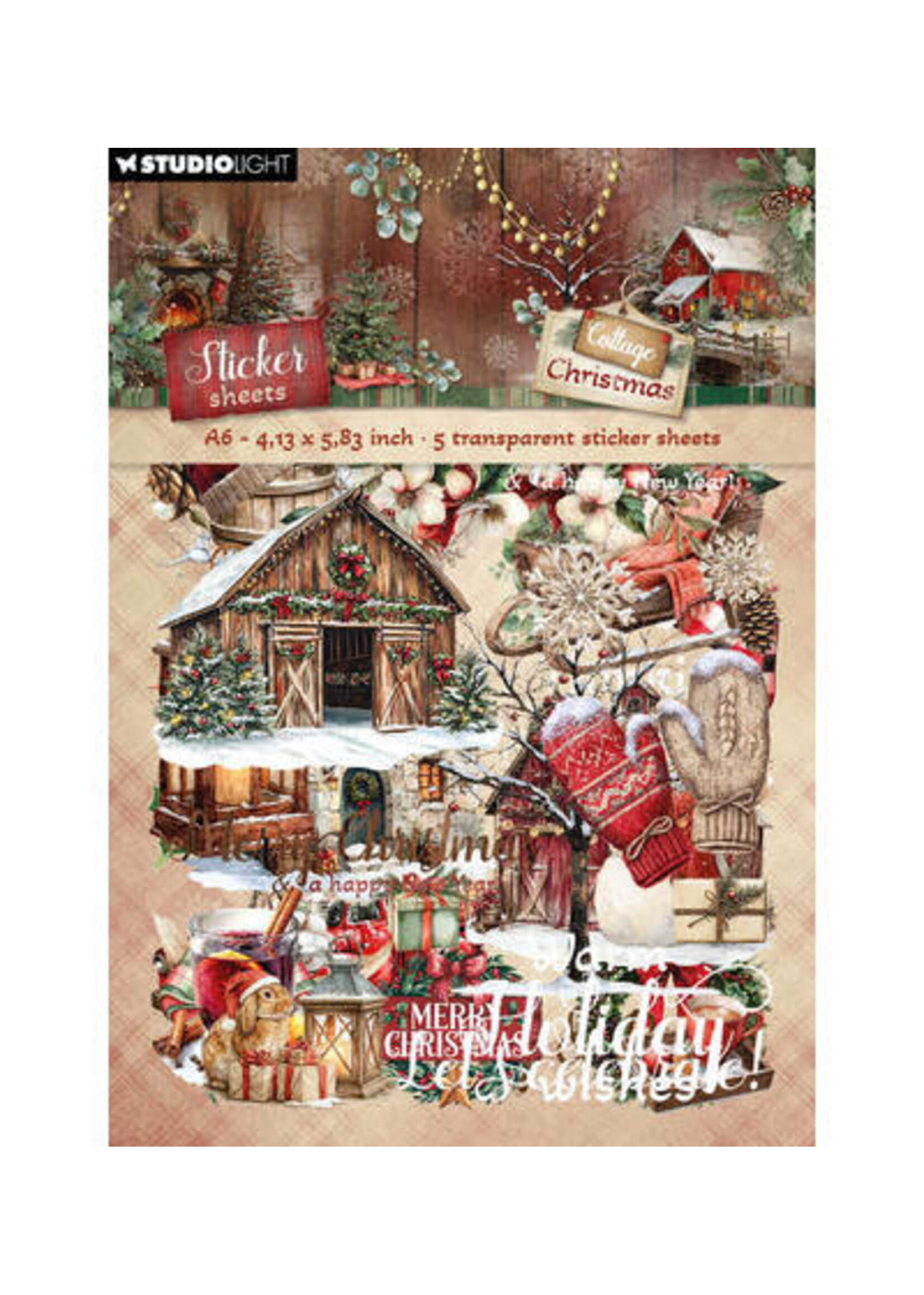 SL-CC-STIC82 - StudioLight Stickers – Elements and Texts Cottage Christmas nr. 82