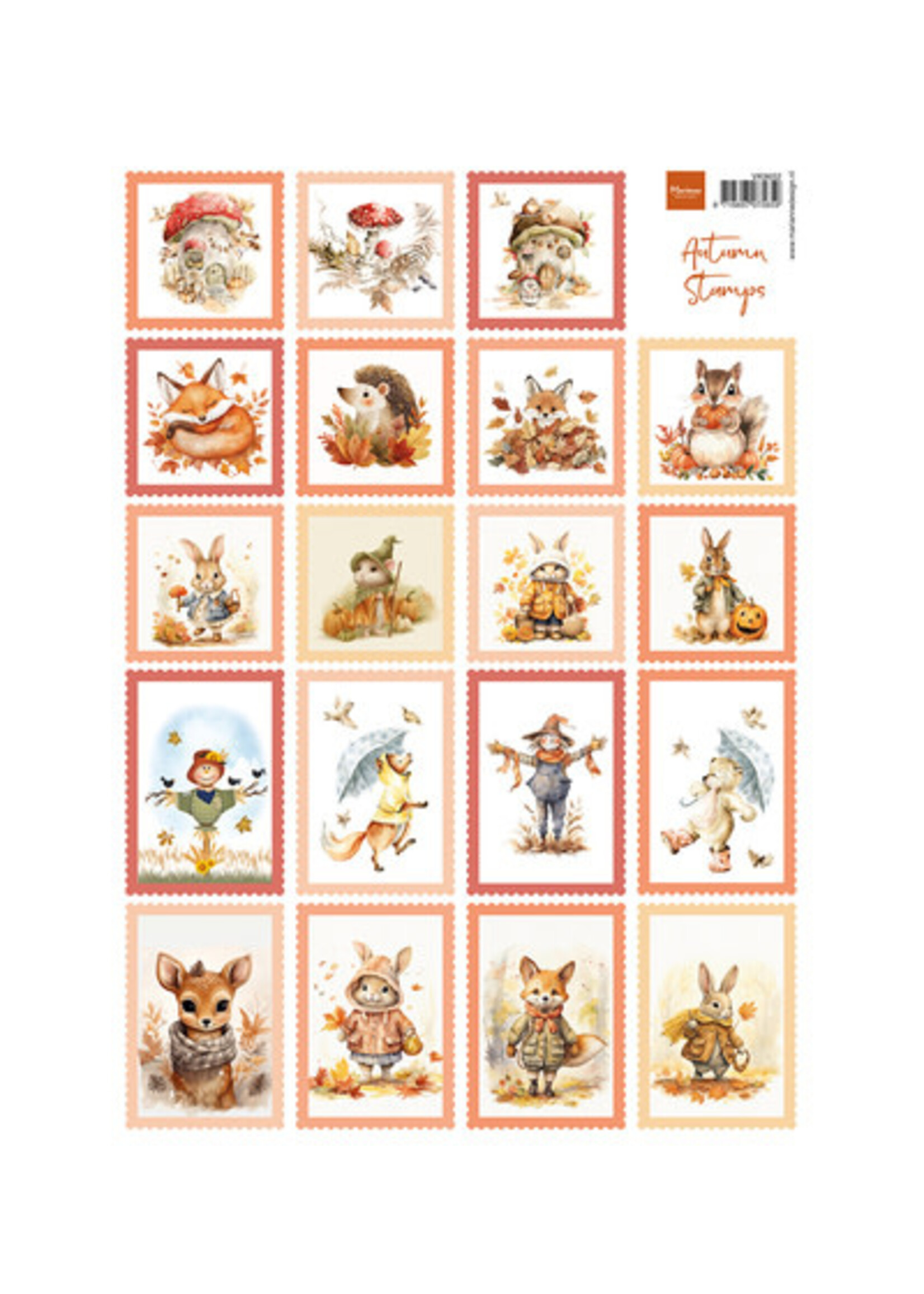 VK9652 - Knipvel A4, Autumn Stamps