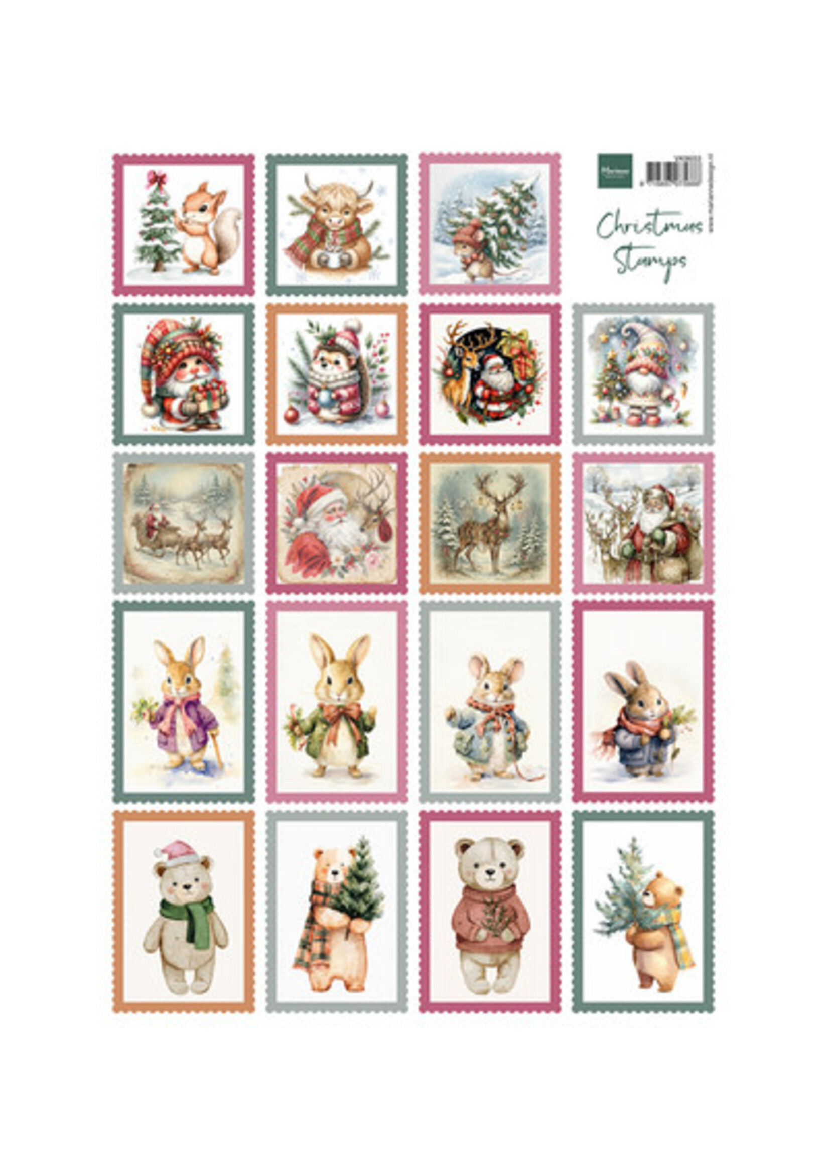 VK9653 - Knipvel A4, Christmas Stamps