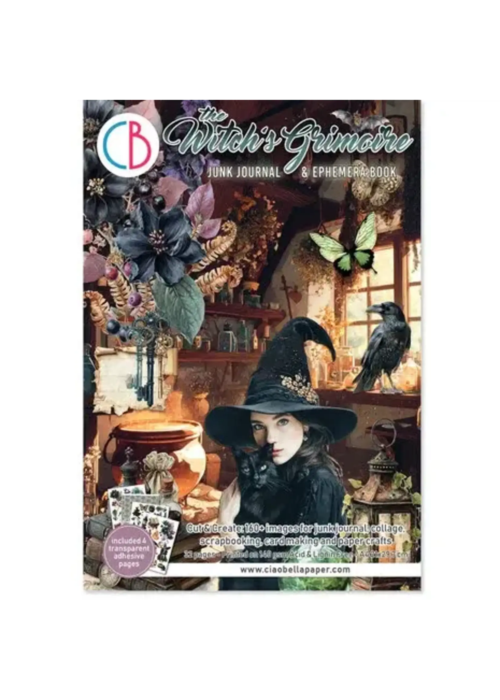 The Witch's Grimoire A4 Junk Journal Ephemera Book (32pcs) (CBB029)