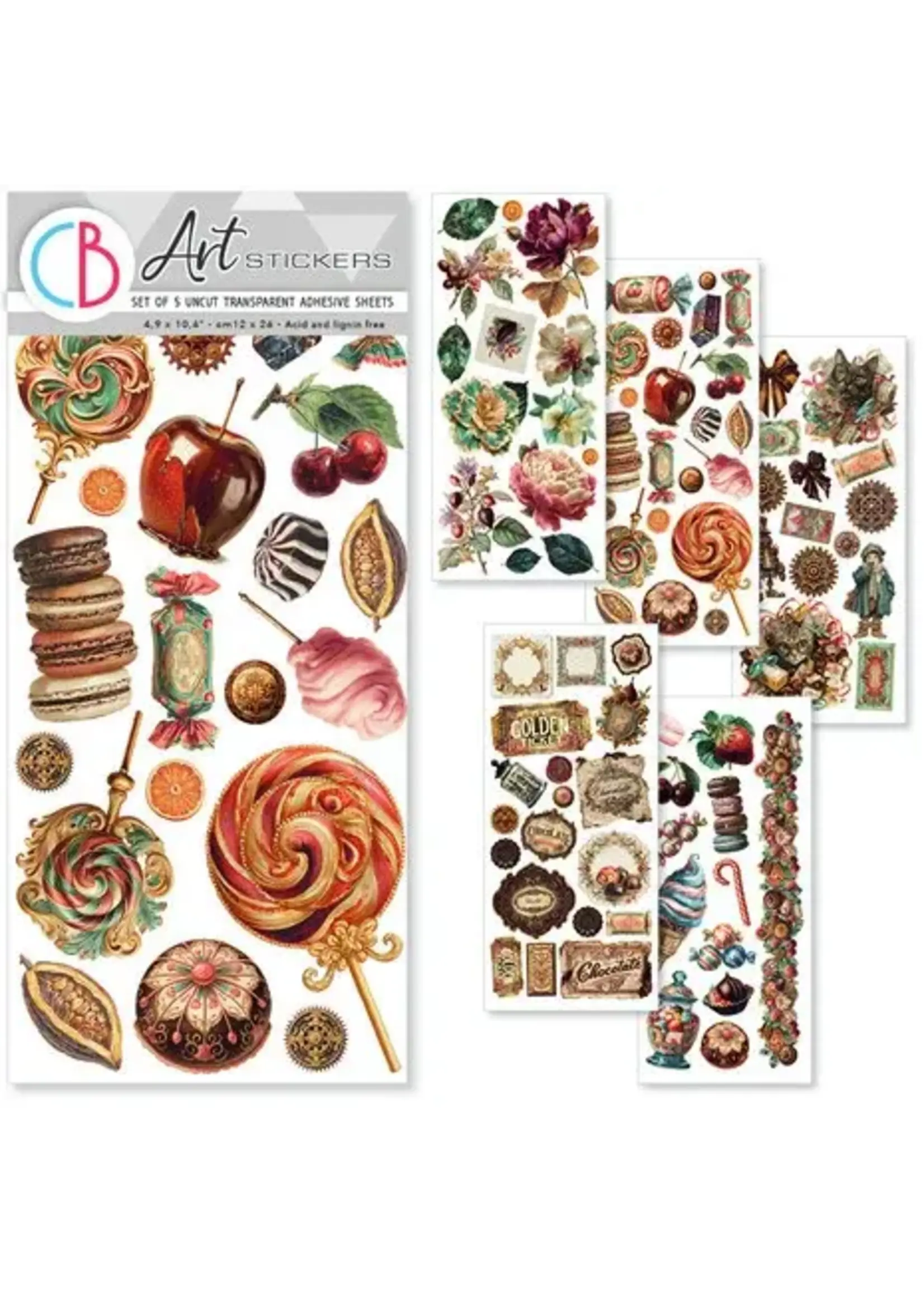The Chocolate Factory Transparent Adhesive Sheets (5pcs) (CBI019)