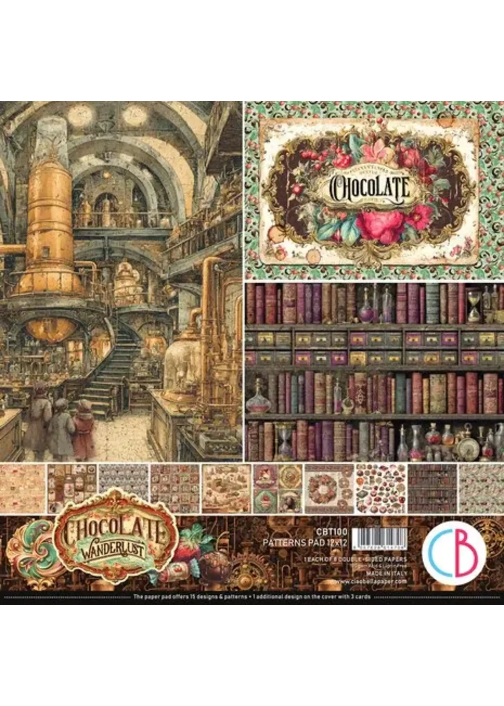 The Chocolate Factory 12x12 Inch Patterns Pad (8pcs) (CBT100