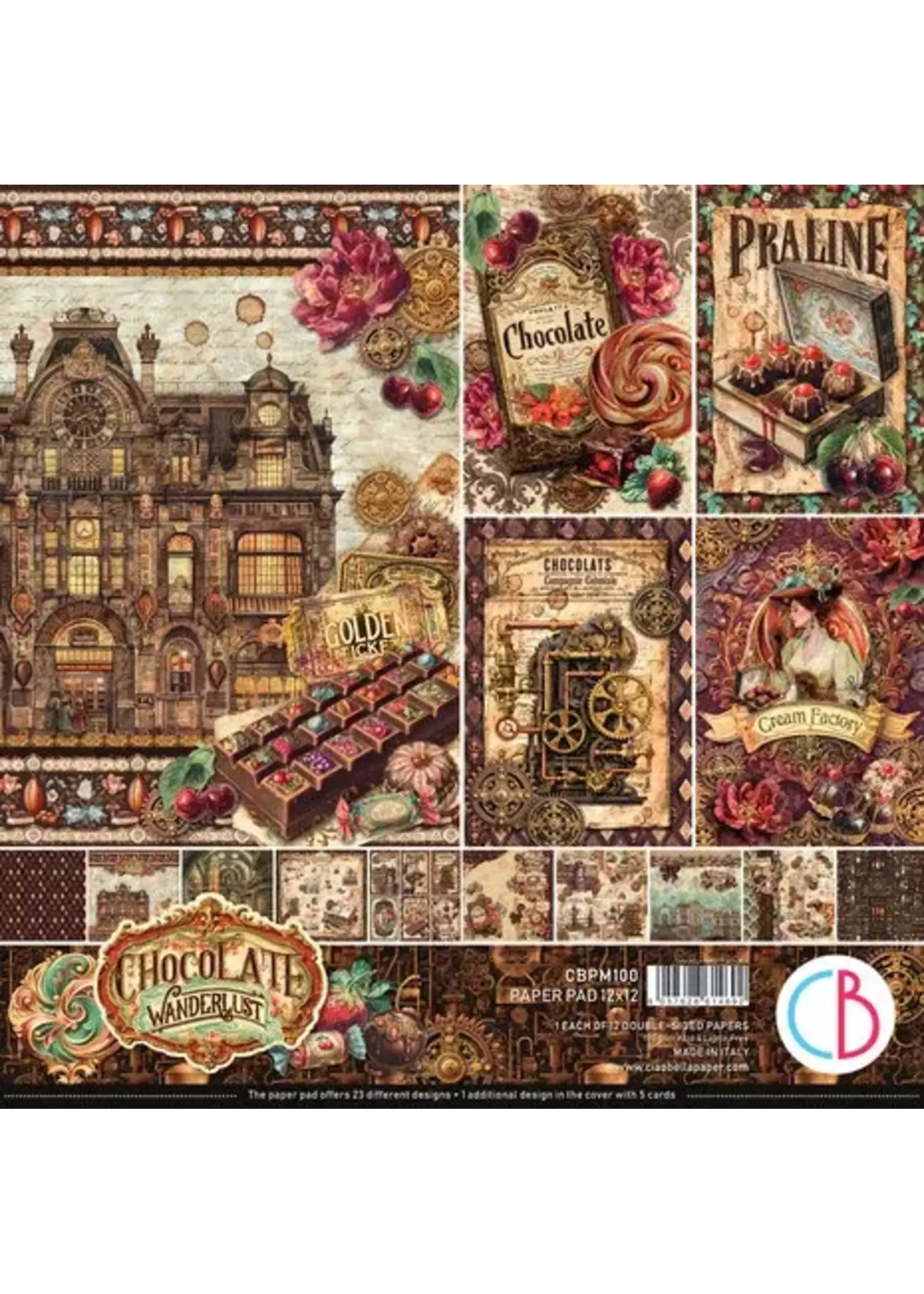 The Chocolate Factory 12x12 Inch Paper Pad (12pcs) (CBPM100)