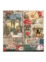Merry & Bright 8x8 Inch Paper Pad (12pcs) (CBH098)