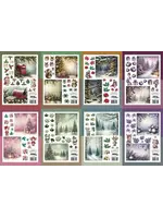 Cutting Sheets Papier Bundel Knipvellen Kerst A-H (8pcs) (CLSVP904)