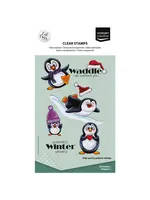 Vaessen Creative • Clear Stamps by Carla Creates Christmas Penguin 1 12st. Vaessen Creative CAR0606