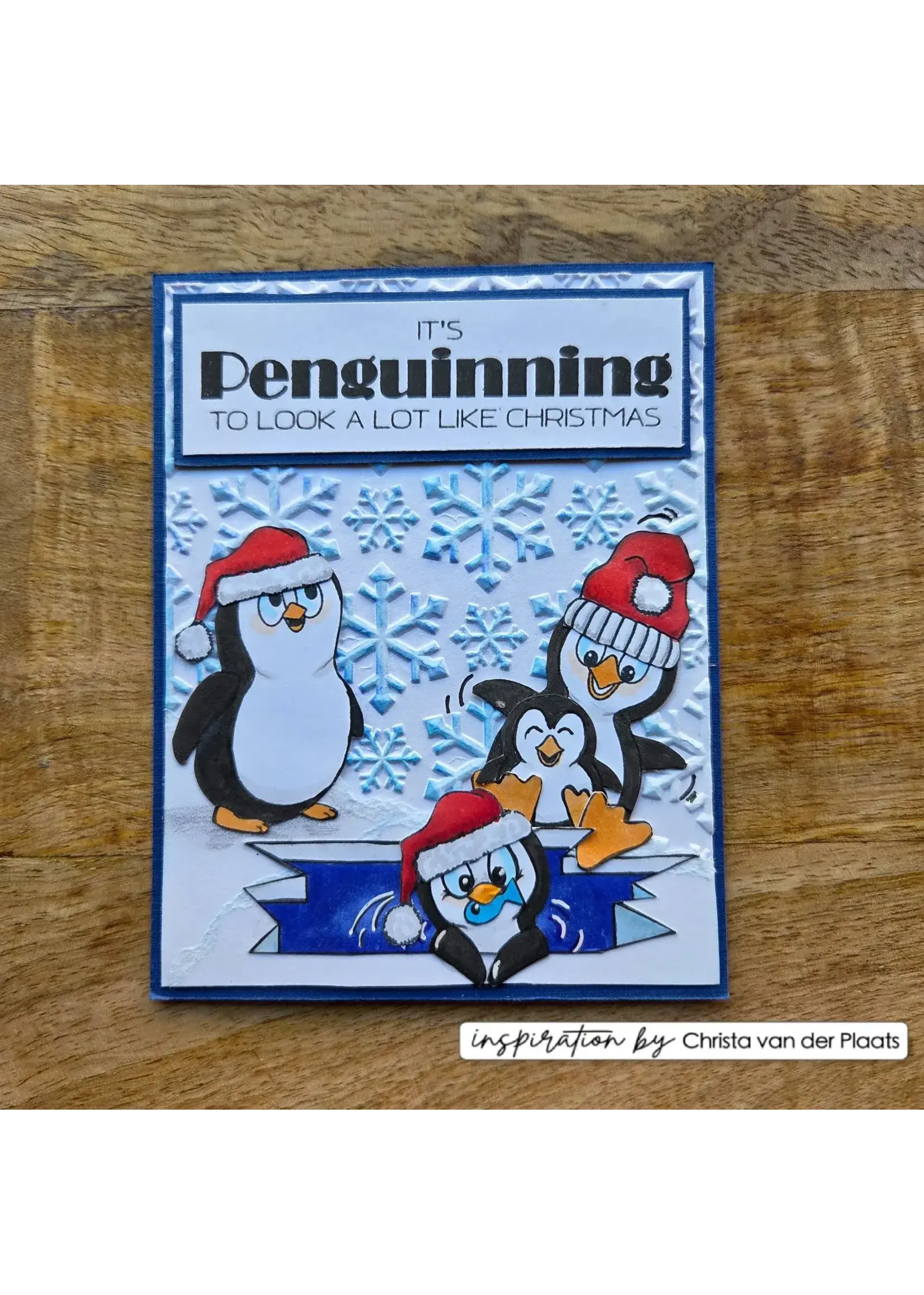 Vaessen Creative • Clear Stamps by Carla Creates Christmas Penguin 2 13st. Vaessen Creative CAR0607