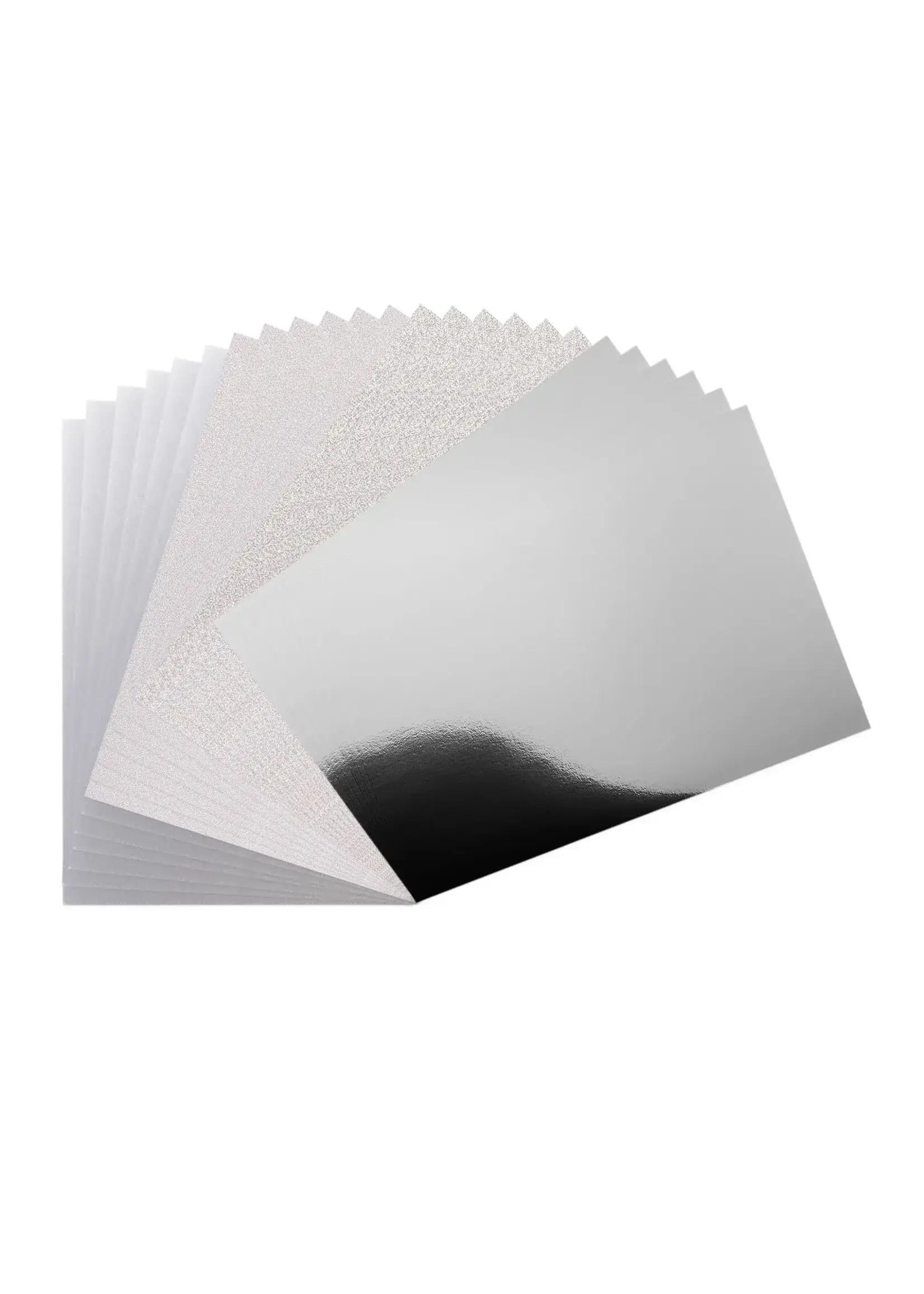 Vaessen Creative • Cardstock Papier 250g Textuur A4 Luxury Silver 24x Vaessen Creative 2932-008