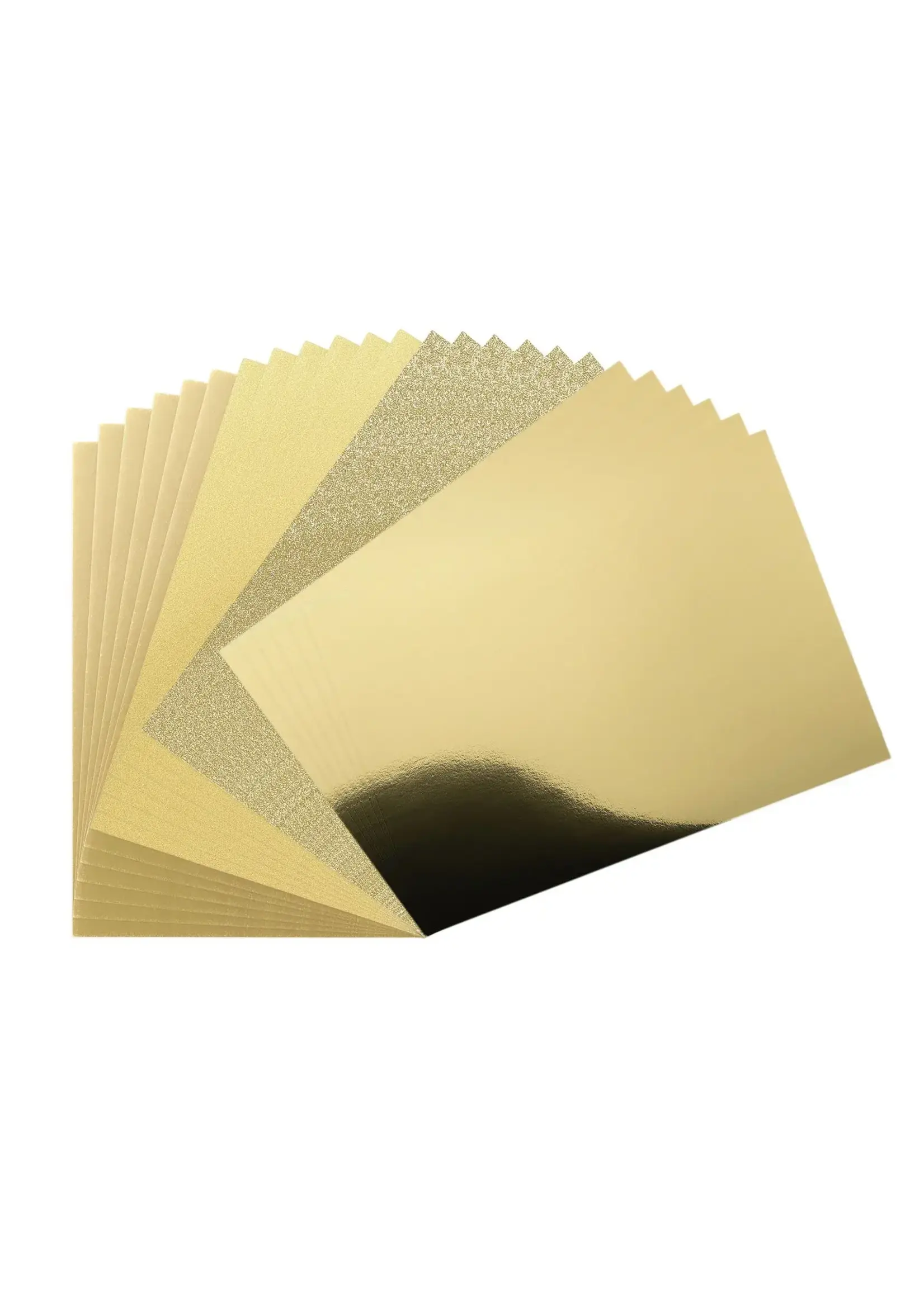 Vaessen Creative • Cardstock Papier 250g Textuur A4 Luxury Gold 24x Vaessen Creative 2932-006