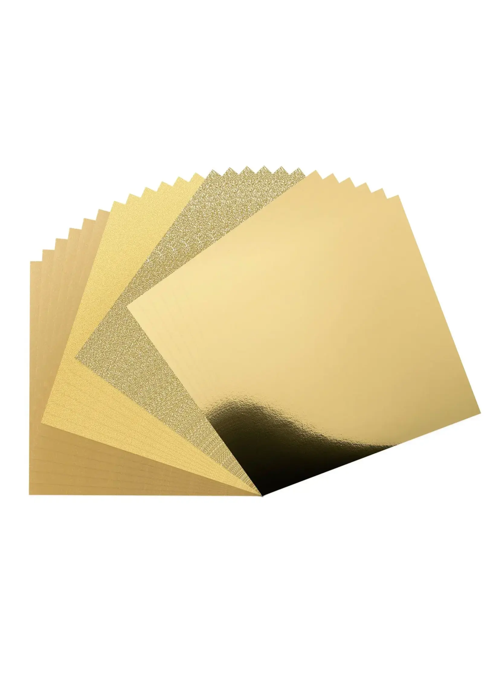 Vaessen Creative • Cardstock Papier 250g Textuur 30,5x30,5cm Luxury Gold 24x Vaessen Creative 2932-005