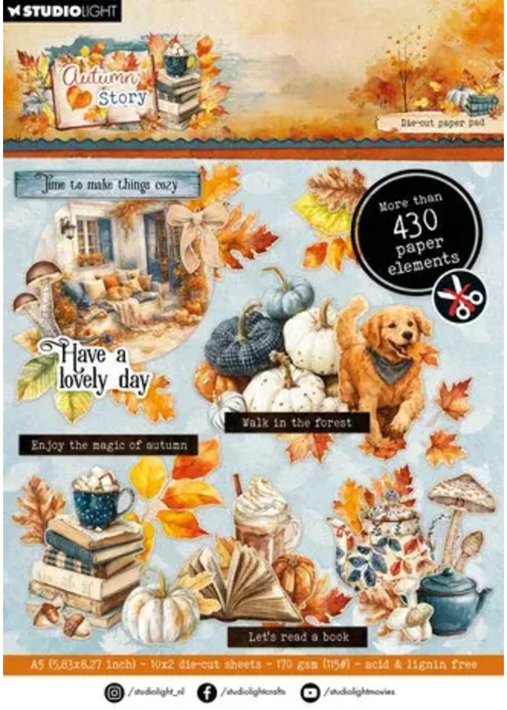 Autumn Story A5 Die-Cut Paper Pad (SL-AS-DCPP499)