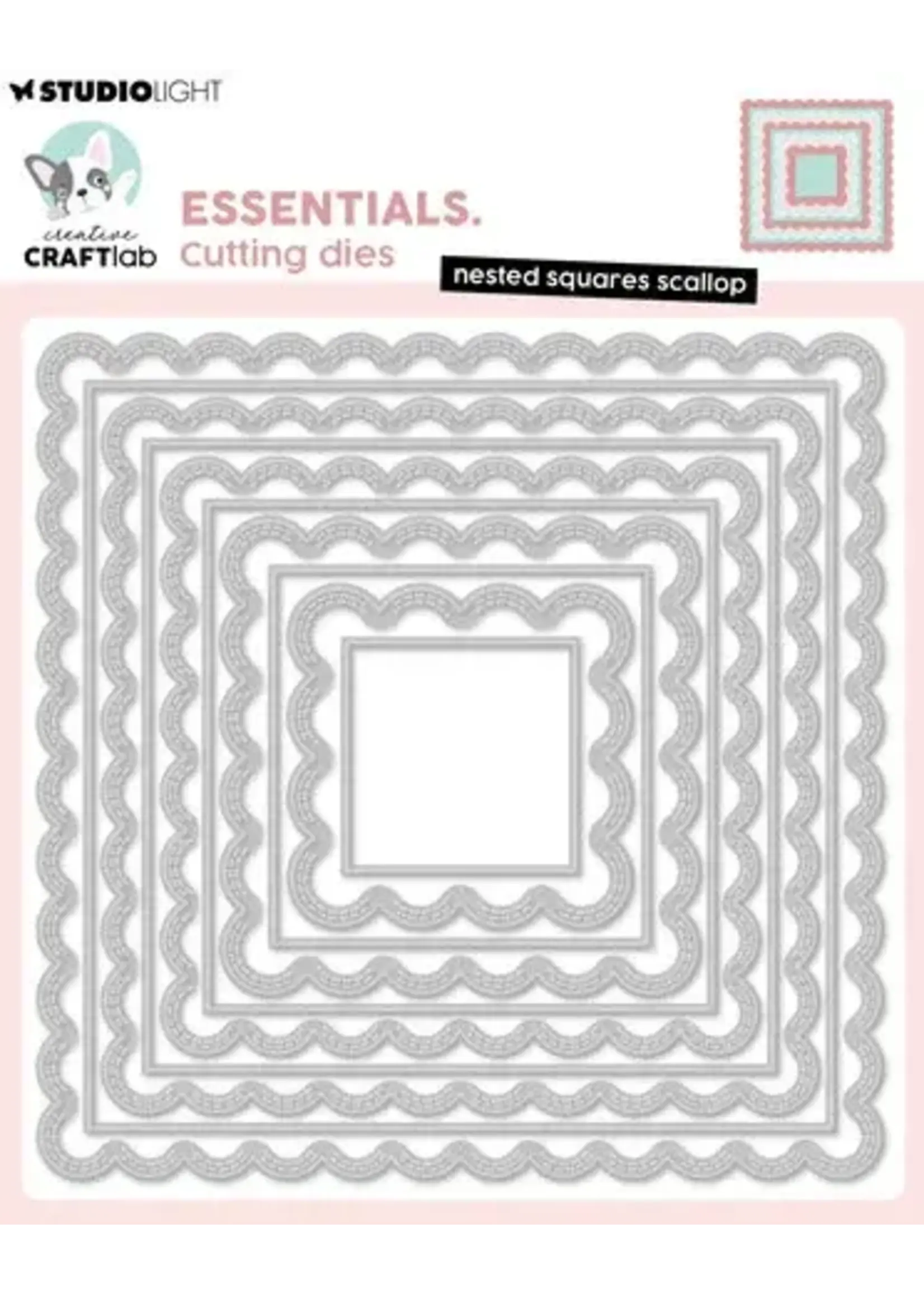 Nested Squares Scallop Essentials Cutting Dies (CCL-ES-CD1126)