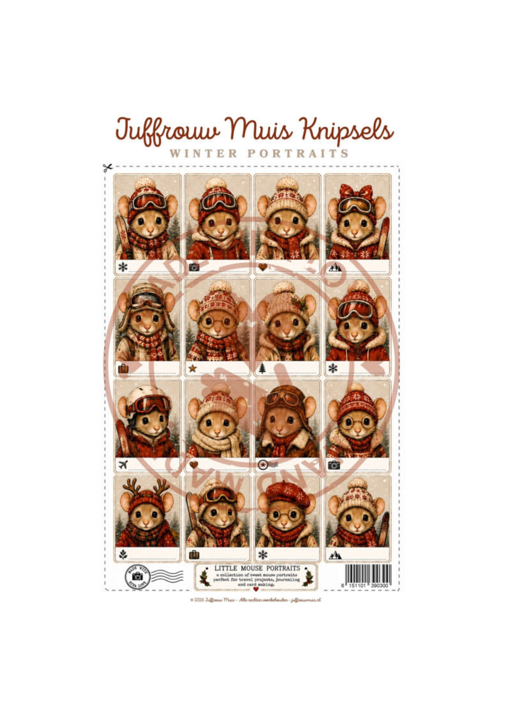 Juffrouw Muis Knipsel - Winter Portraits