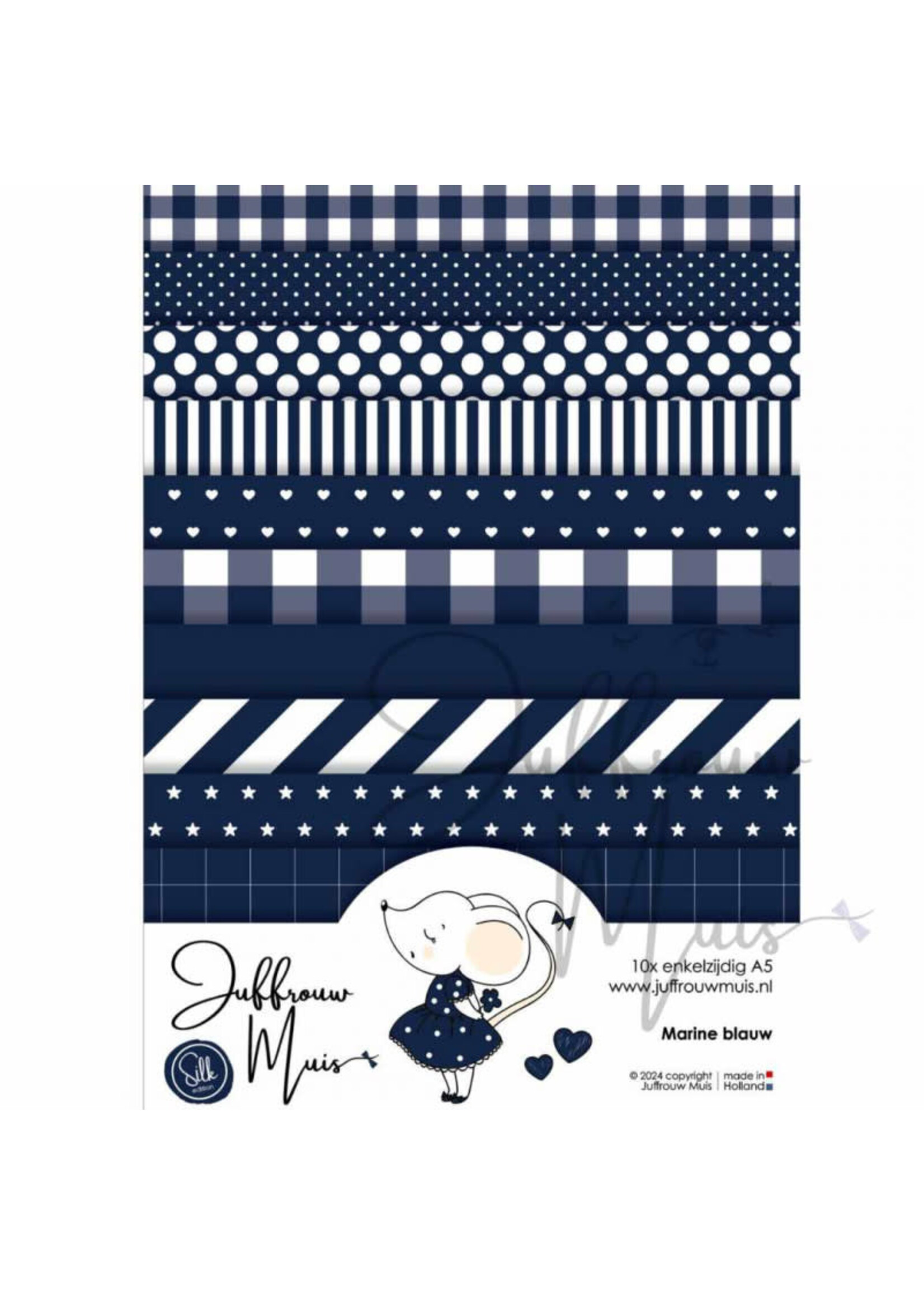Tiny Cardstock - A5 - Donkerblauw - Silk Edition