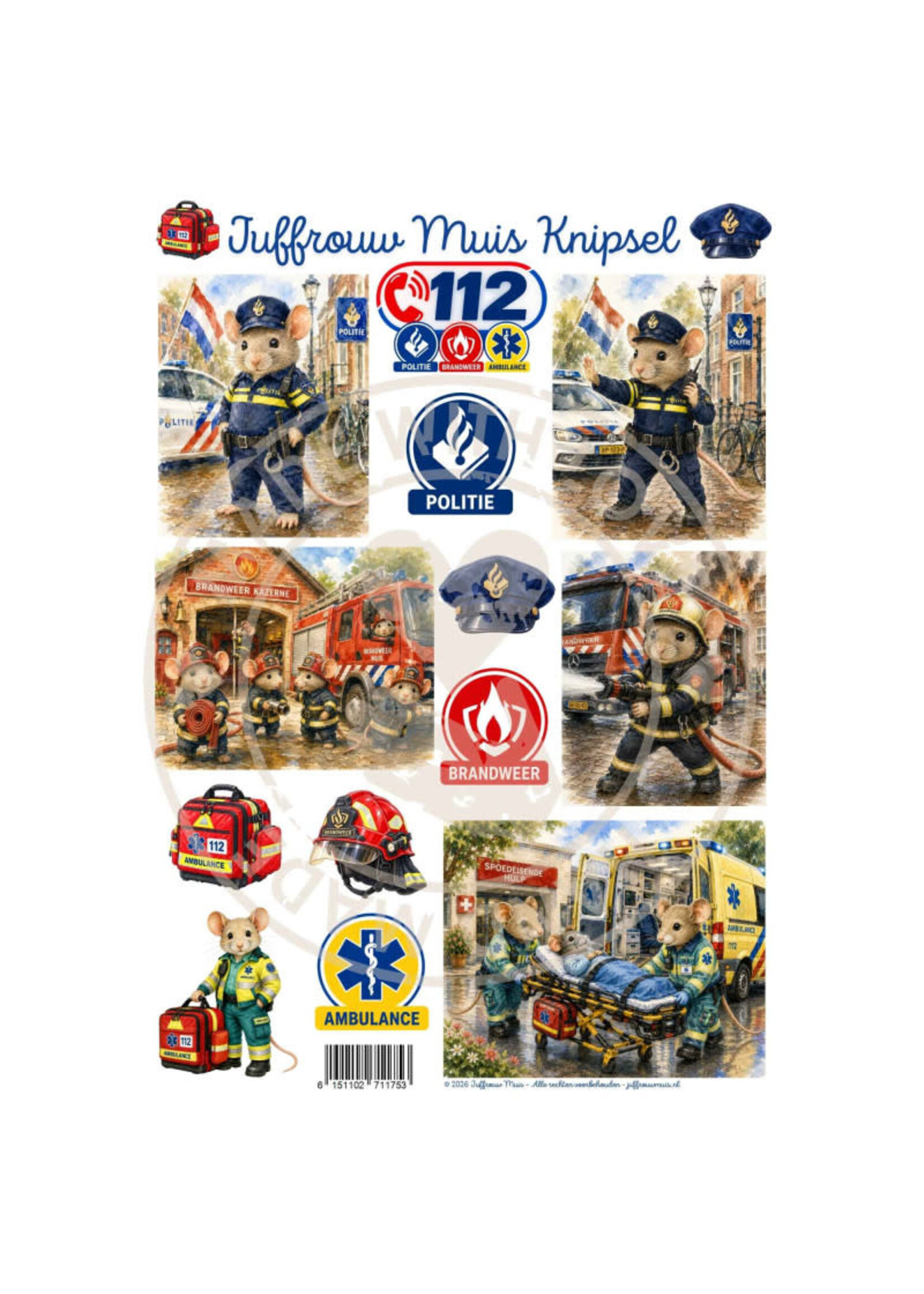 Juffrouw Muis Knipsel -112