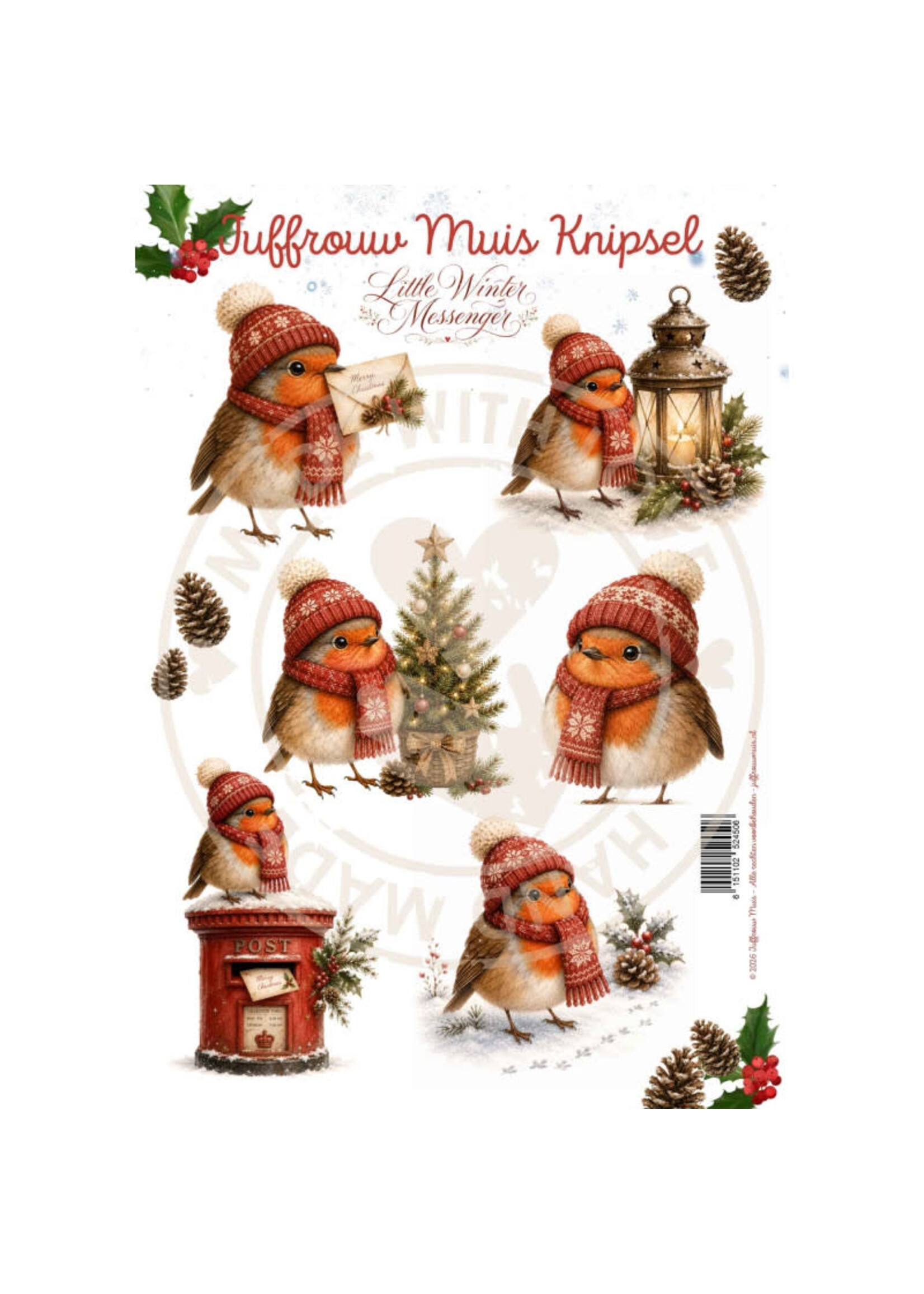 Juffrouw Muis Knipsel - Little Winter Messenger