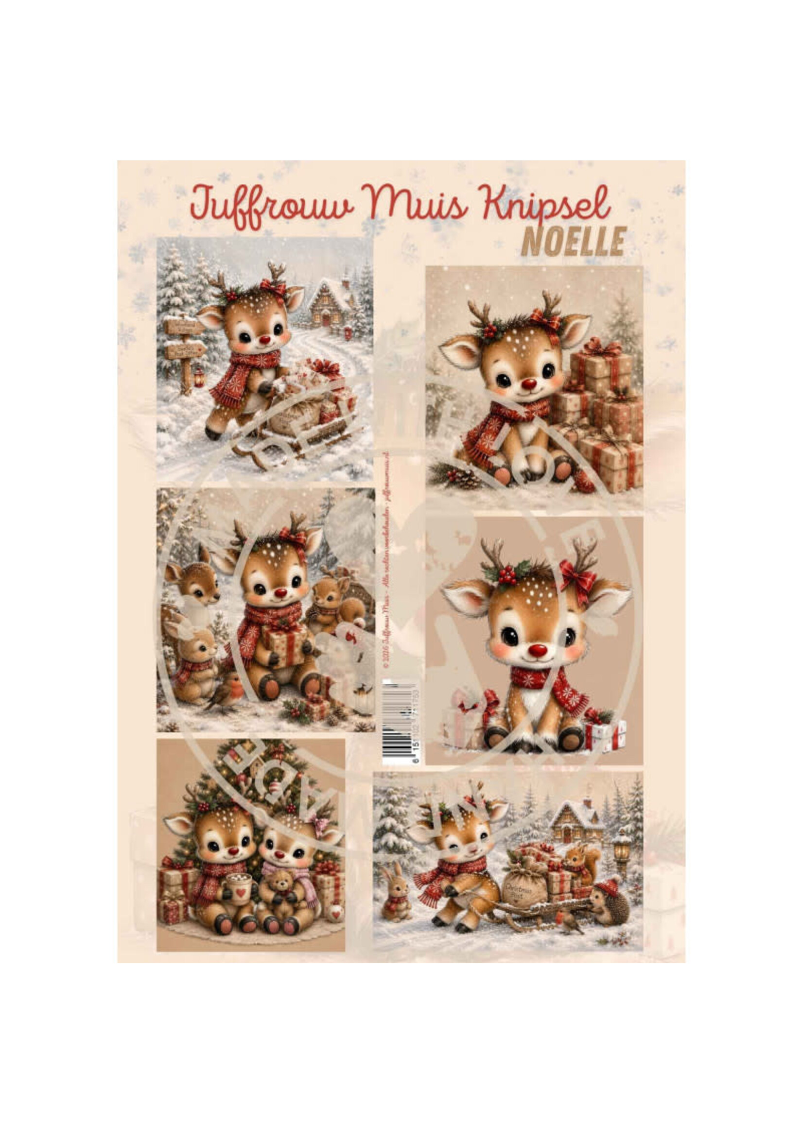 Juffrouw Muis Knipsel - Noelle