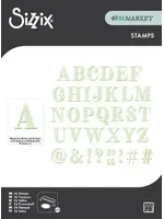 Clear Stamps Set Textured Alphabet (36pcs) by 49 & Market (667184)