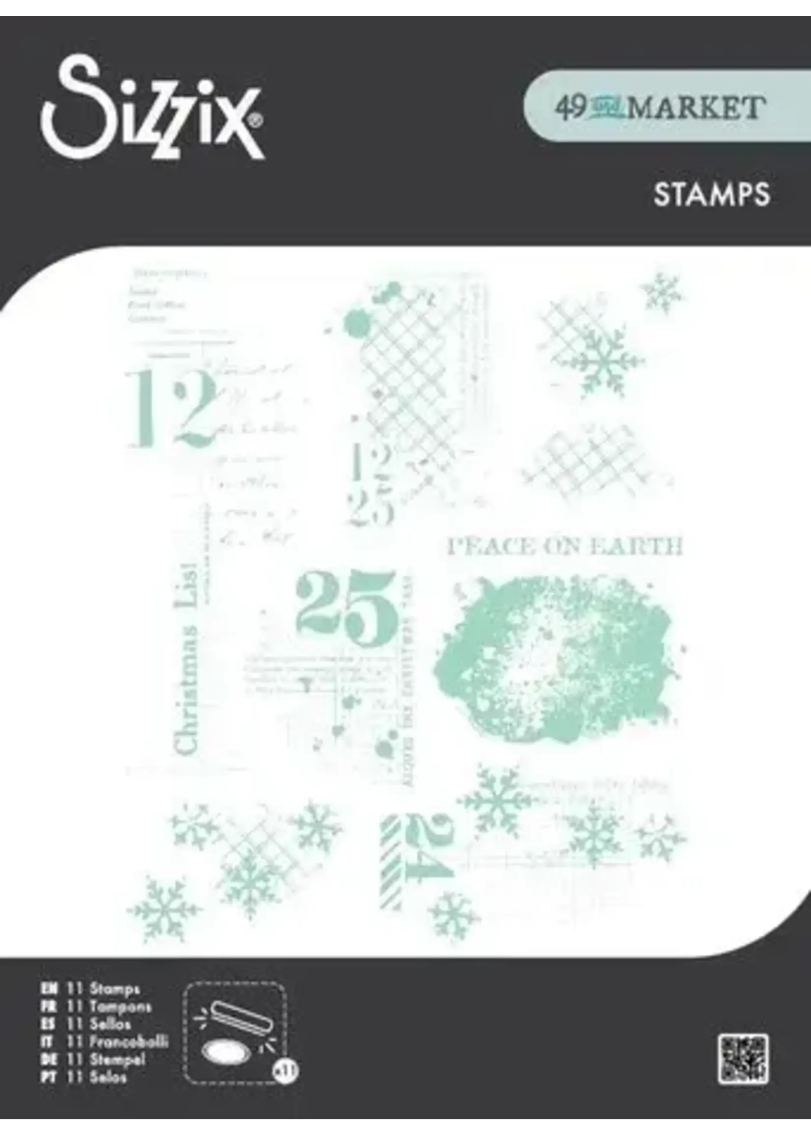 Clear Stamps Set Holiday Textures (11pcs) by 49 & Market (667181)