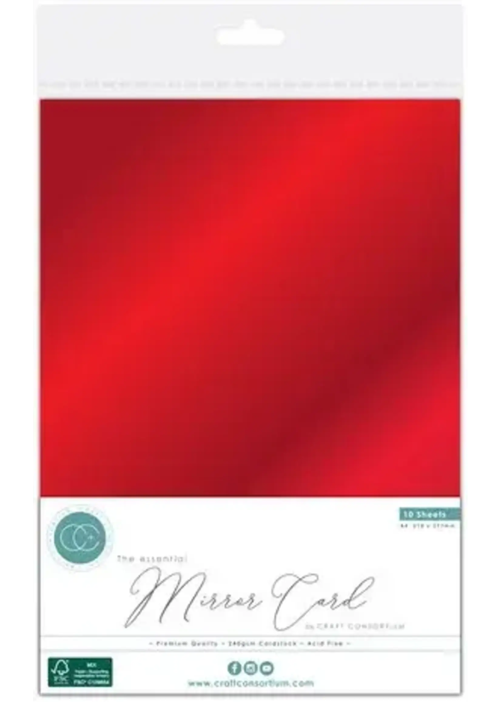The Essential Mirror Card A4 Red (10pcs) (CCEMC012)