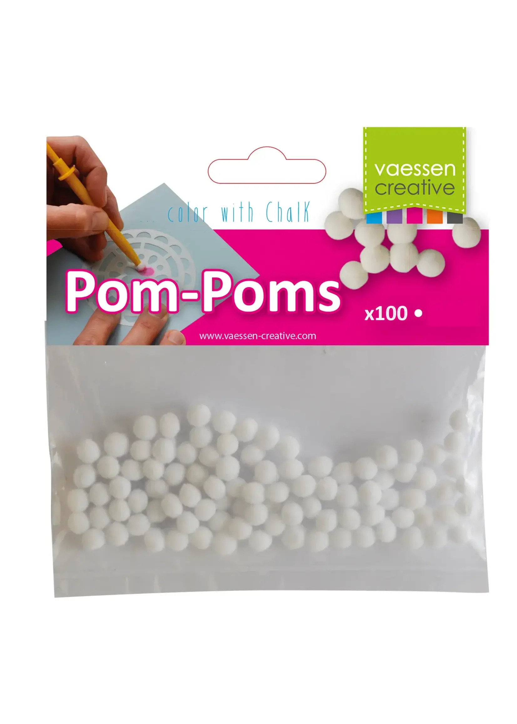 Vaessen Creative • Krijt tool pompoms 7mm Vaessen Creative 3014-007