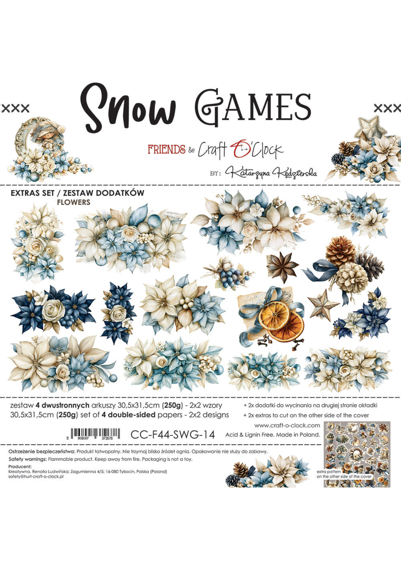 SNEEUWSPELLEN - EXTRAS set - BLOEMEN