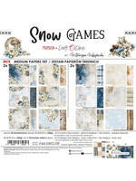SNEEUWSPELLEN - een set papieren 20,3x20,3cm - MIX