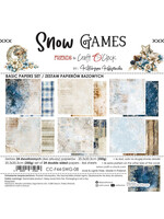 SNEEUWSPELLEN - een set papieren 20,3x20,3 cm - BASIC