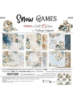 SNEEUWSPELLEN - een set papieren van 20,3x20,3 cm