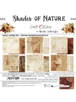 SHADES OF NATURE - een set papieren van 20,3x20,3 cm - BASIC